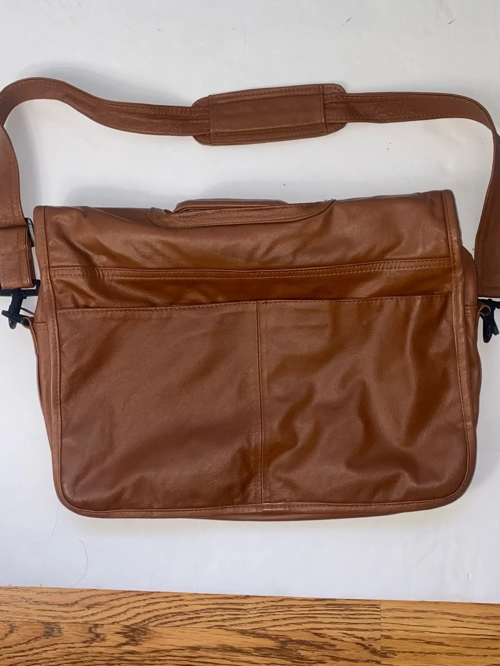 Ace Leather Goods Brown Leather Bag Briefcase - Handcrafted - laptop iPad carry